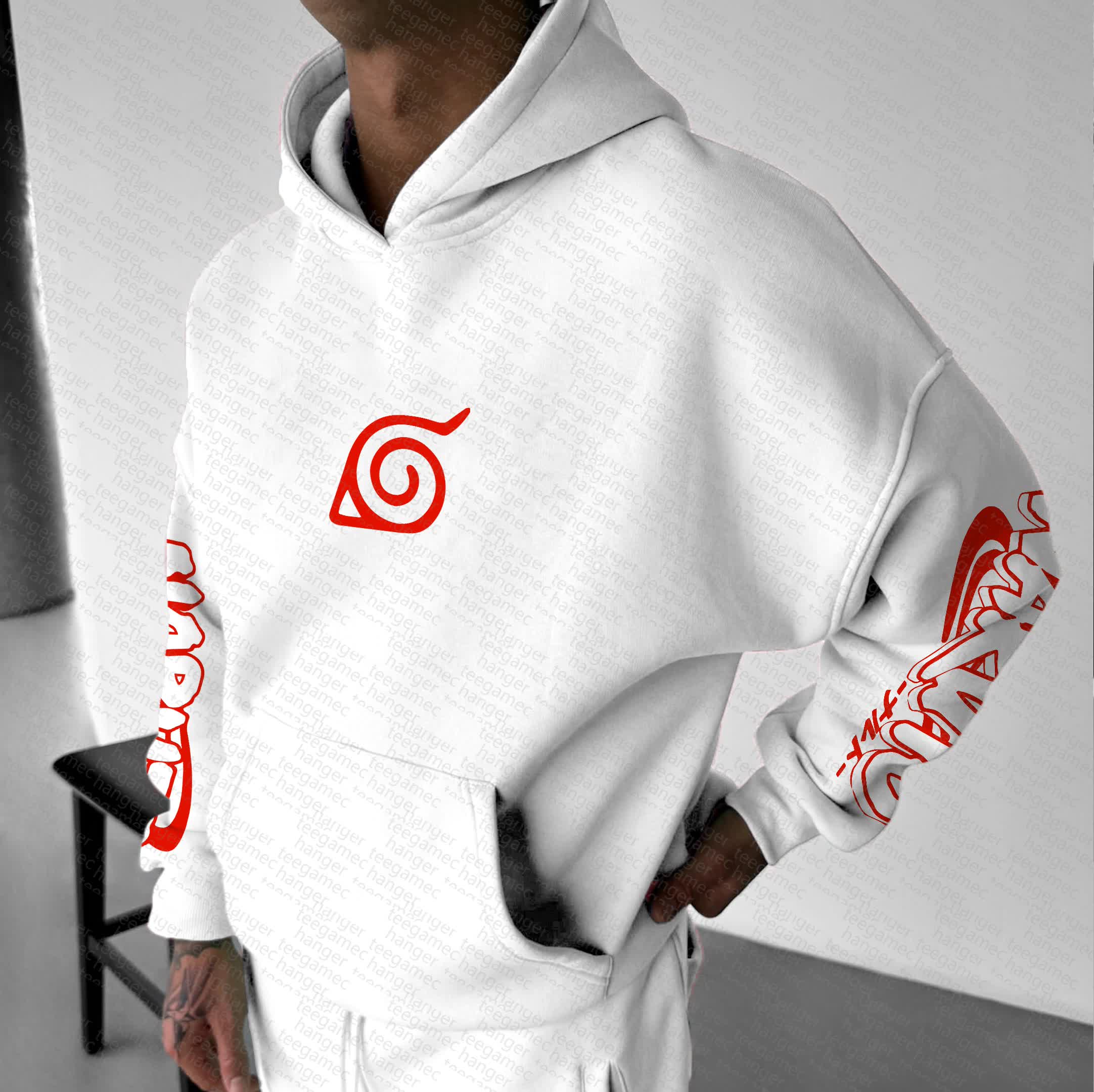 Unisex   Anime Graphic Streetwear Vintage Hoodie