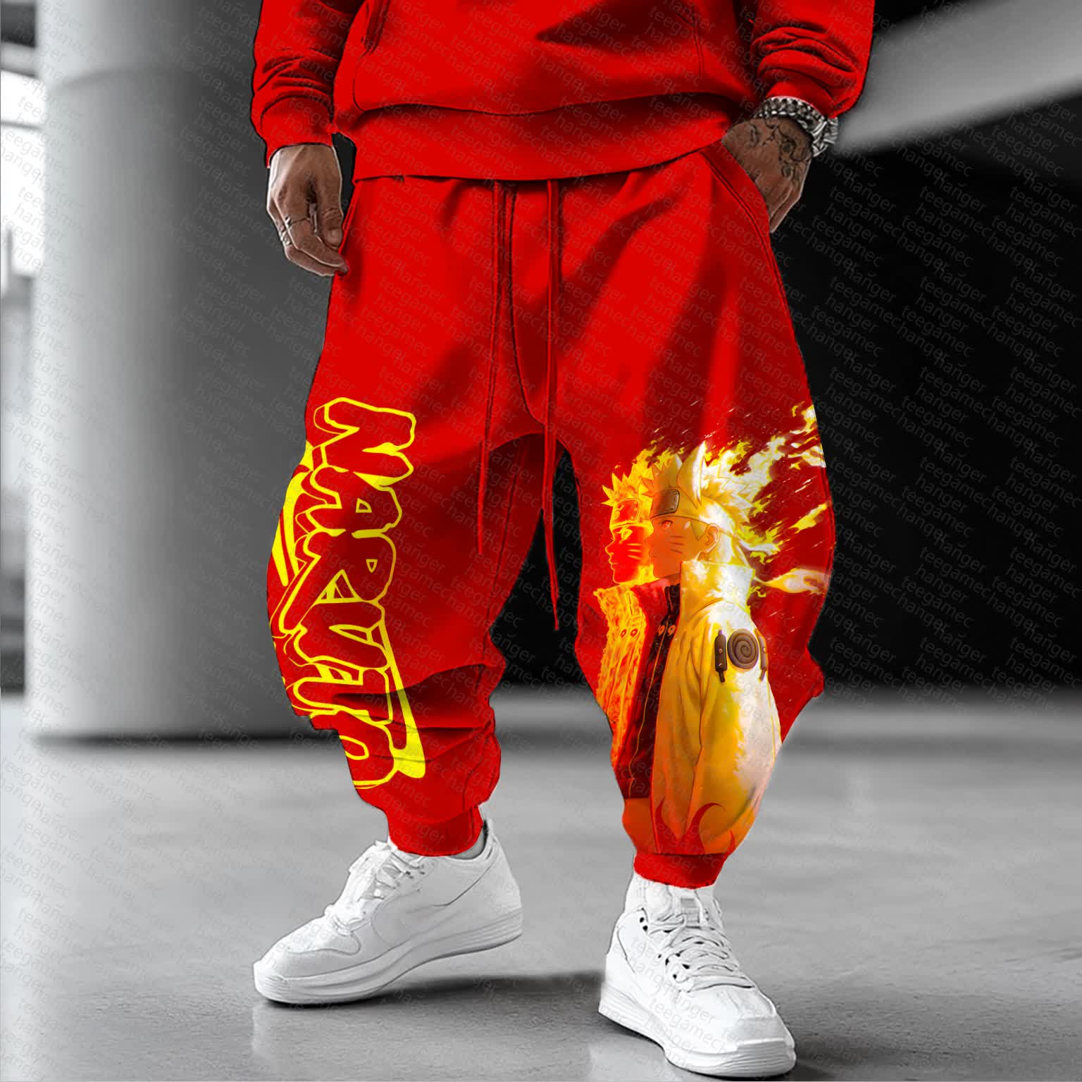 Unisex    Casual Anime Streetwear Pants