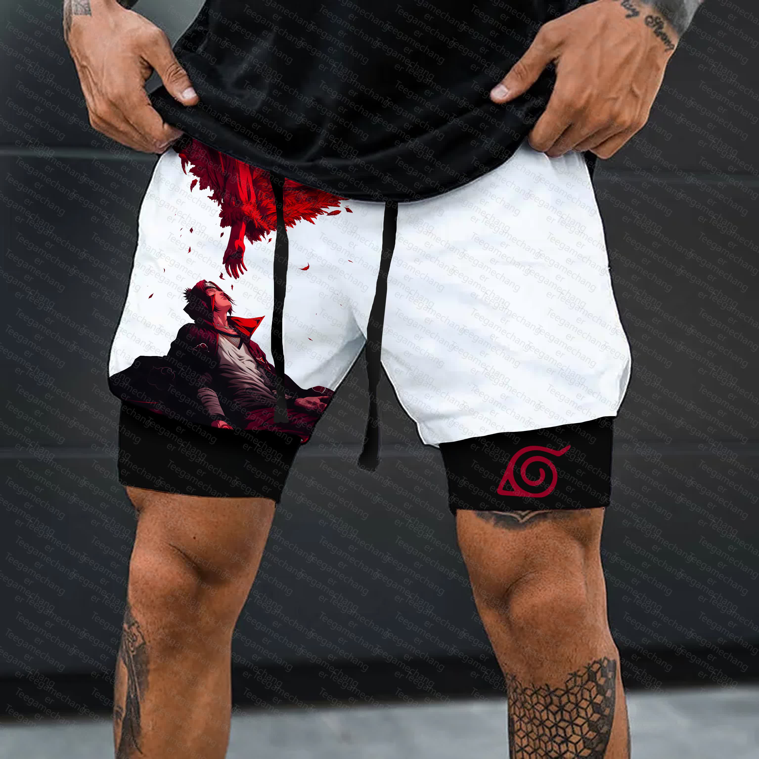 Unisex    Casual Anime Streetwear Shorts