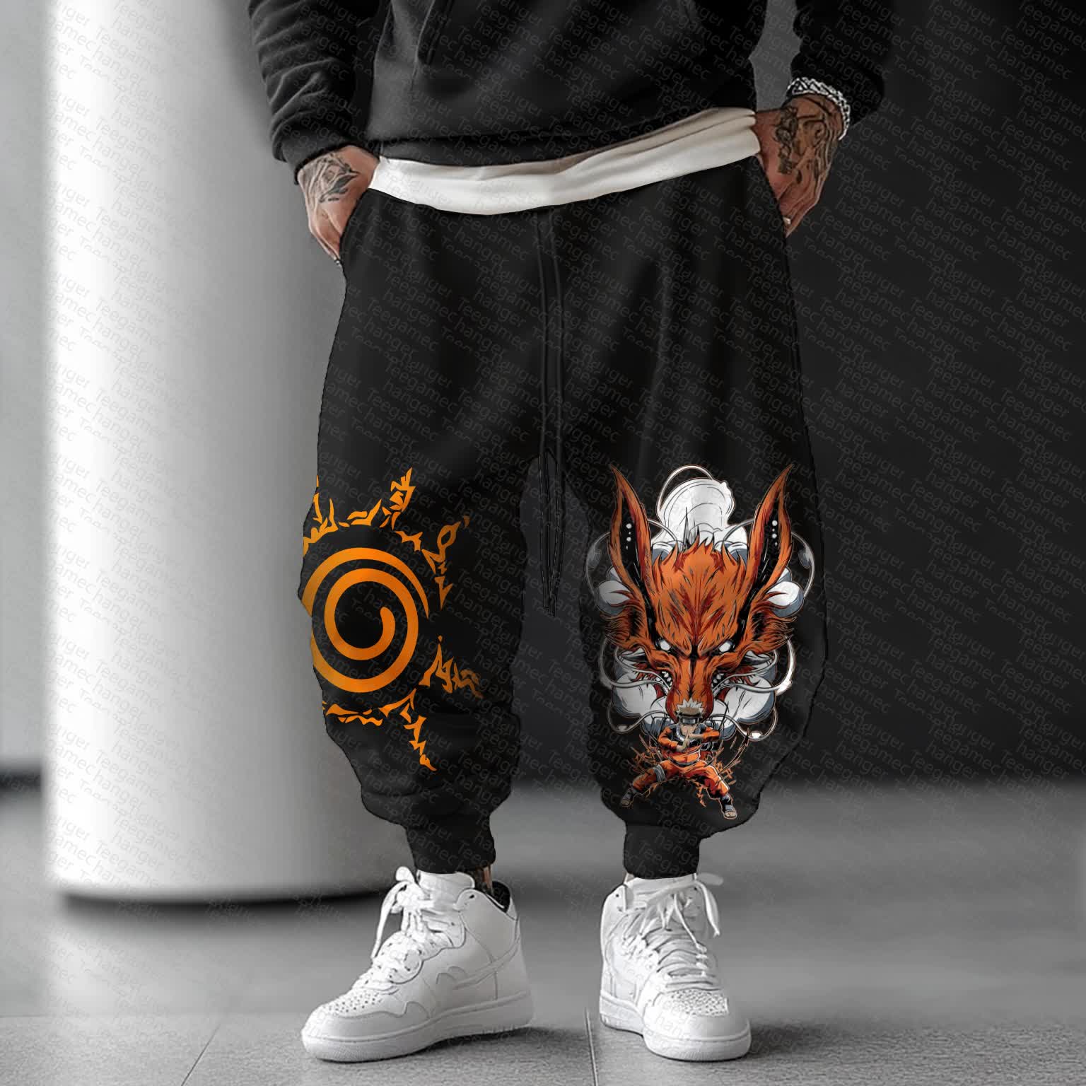 Unisex    Casual Anime Streetwear Pants