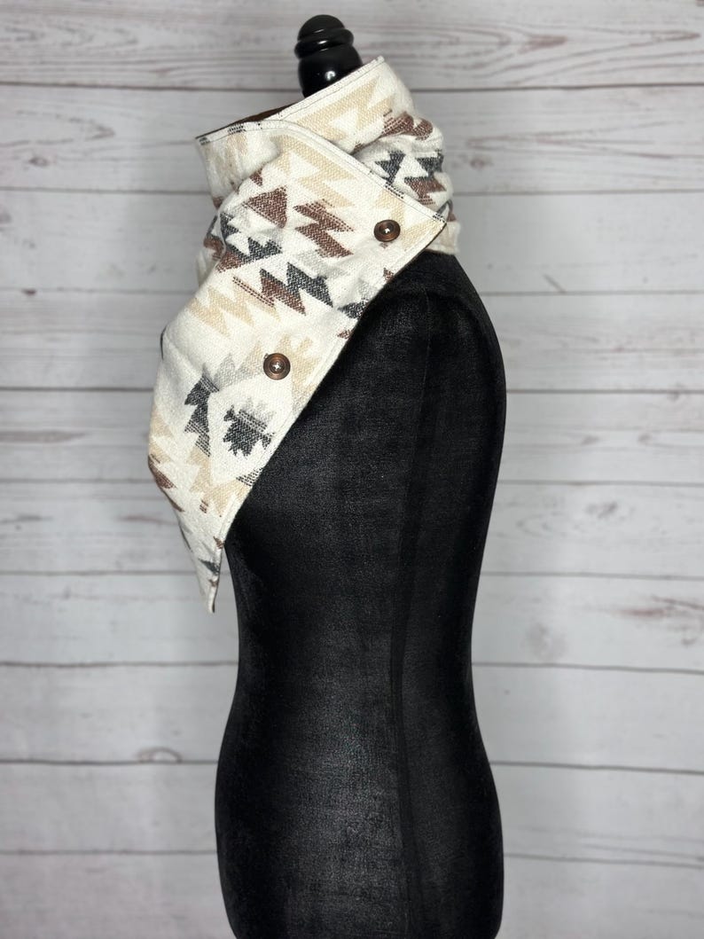 Tulsa Western Aztec Warm Neck Hood