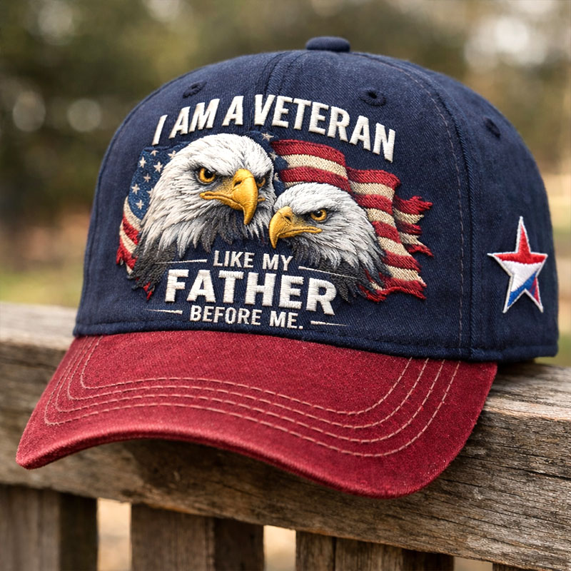 Veteran Print Casual Hat