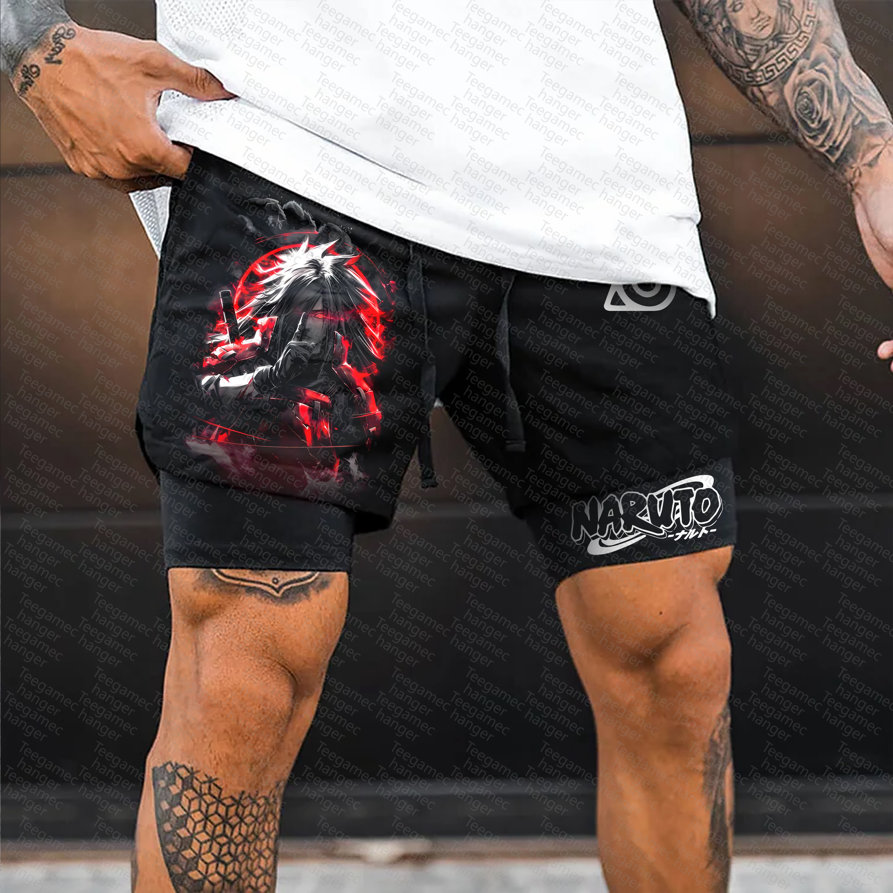 Unisex Casual Anime Streetwear Gym Shorts
