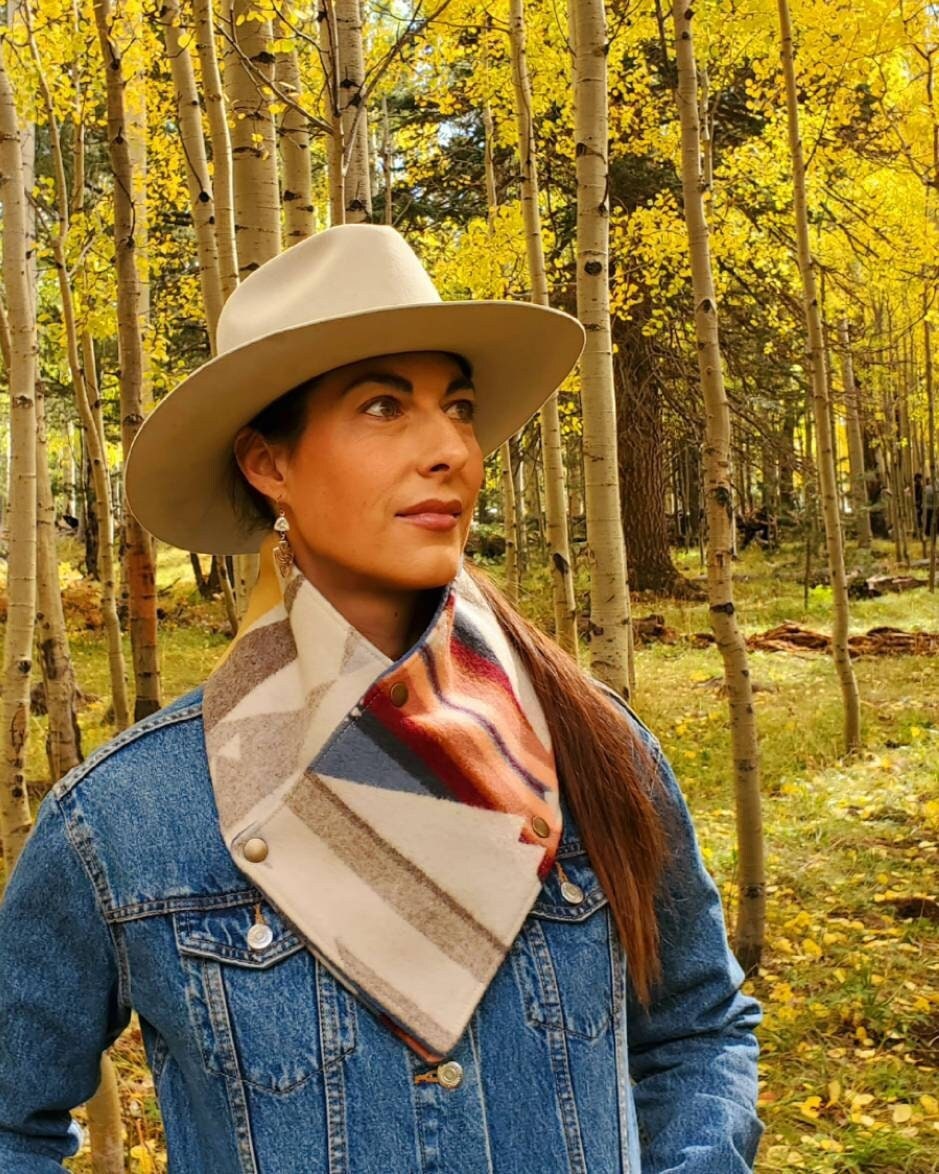 Wool Cowl Scarf - White Sands