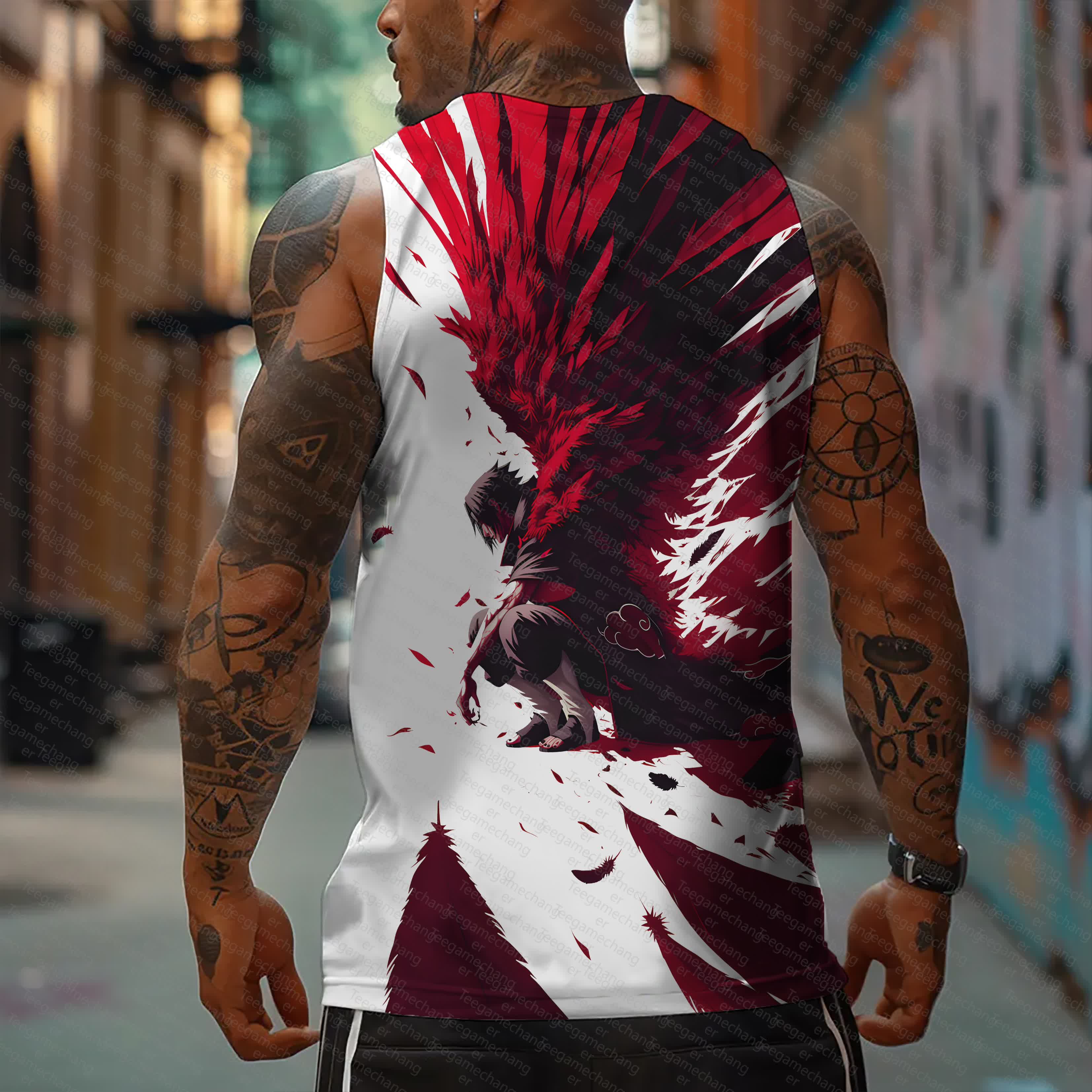 Unisex    Casual Anime  Tank Top