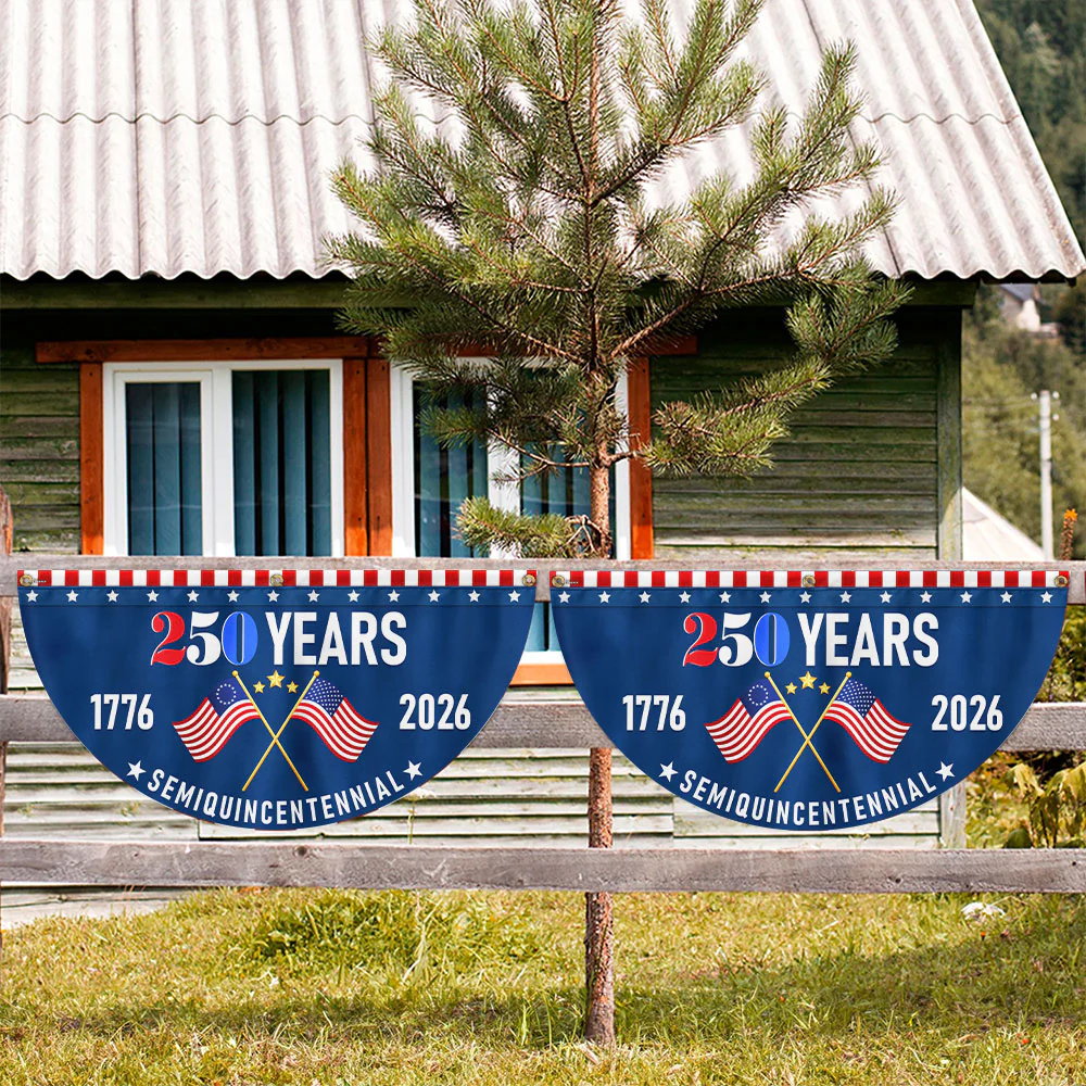 American Flag - America 250th Anniversary Non-Pleated Fan Flag
