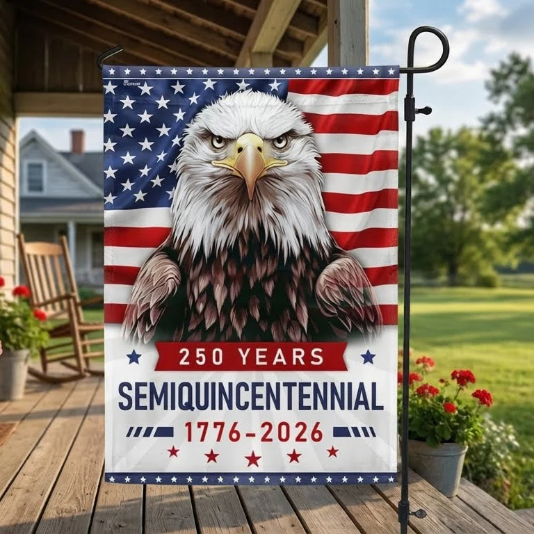 American Flag - 250th Anniversary Semiquincentennial Eagle 4th of july Flag