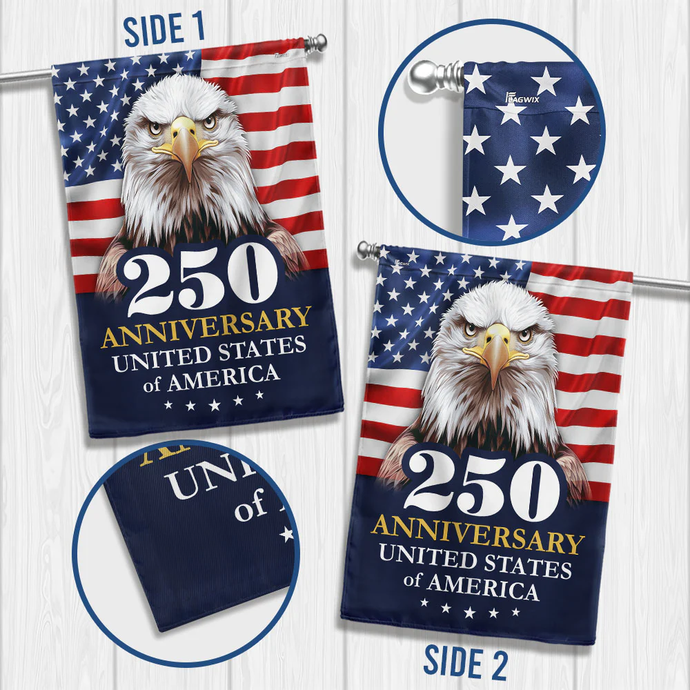 American Flag - 250 Anniversary 1776 2026 United States Of America Patriotic Eagle