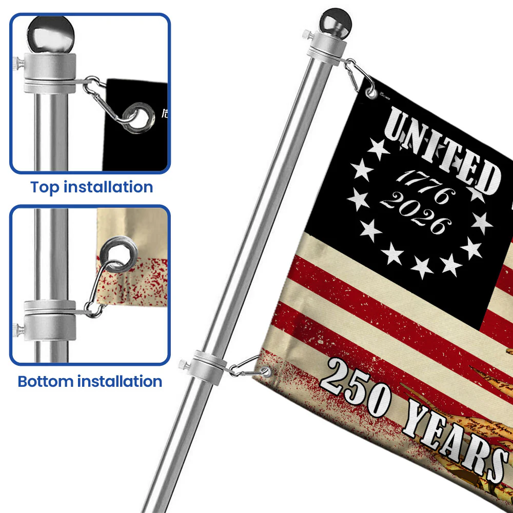 United States of America 250 Years We The People Patriotic Grommet Flag