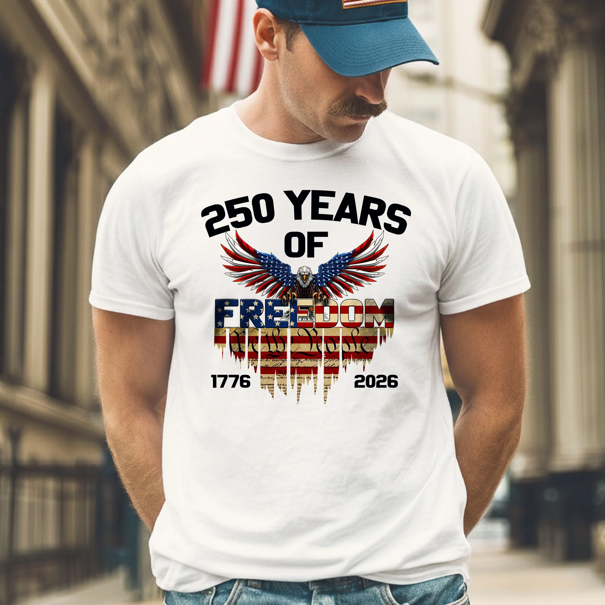 250 Years of Freedom T-shirt - We The People Patriotic Eagle Shirt