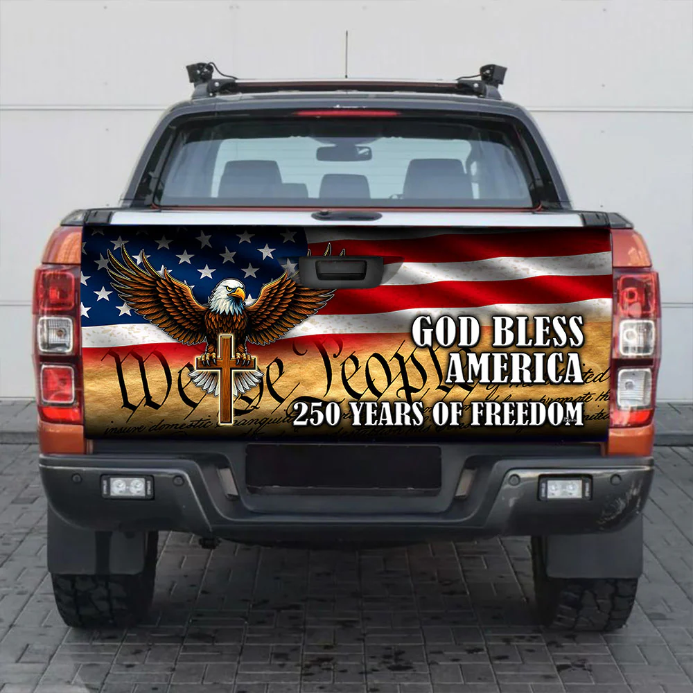 We The People Eagle Patriot 250 Years Truck Tailgate Decal Sticker Wrap
