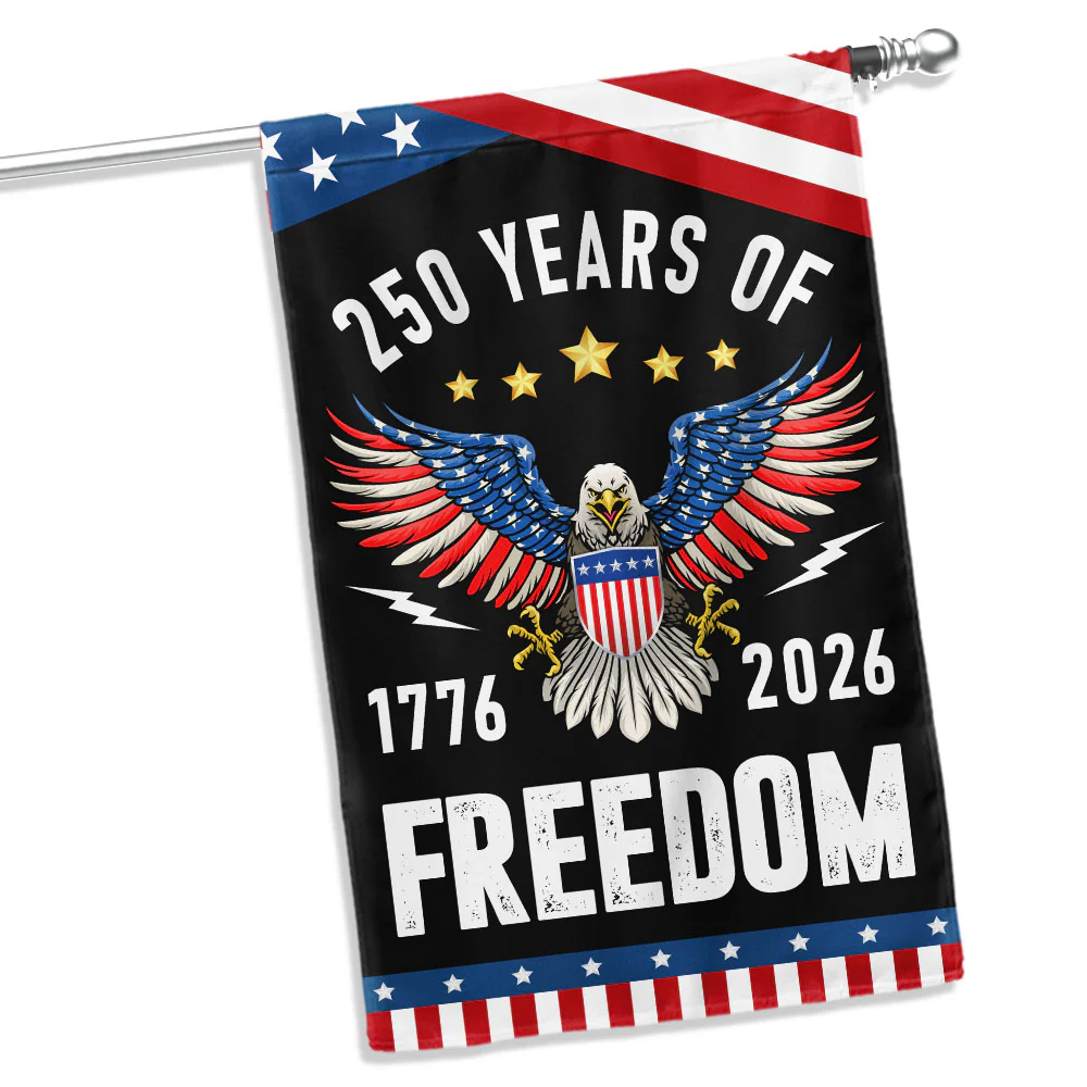 America Semiquincentennial 250 Years of Freedom 250th Anniversary Flag