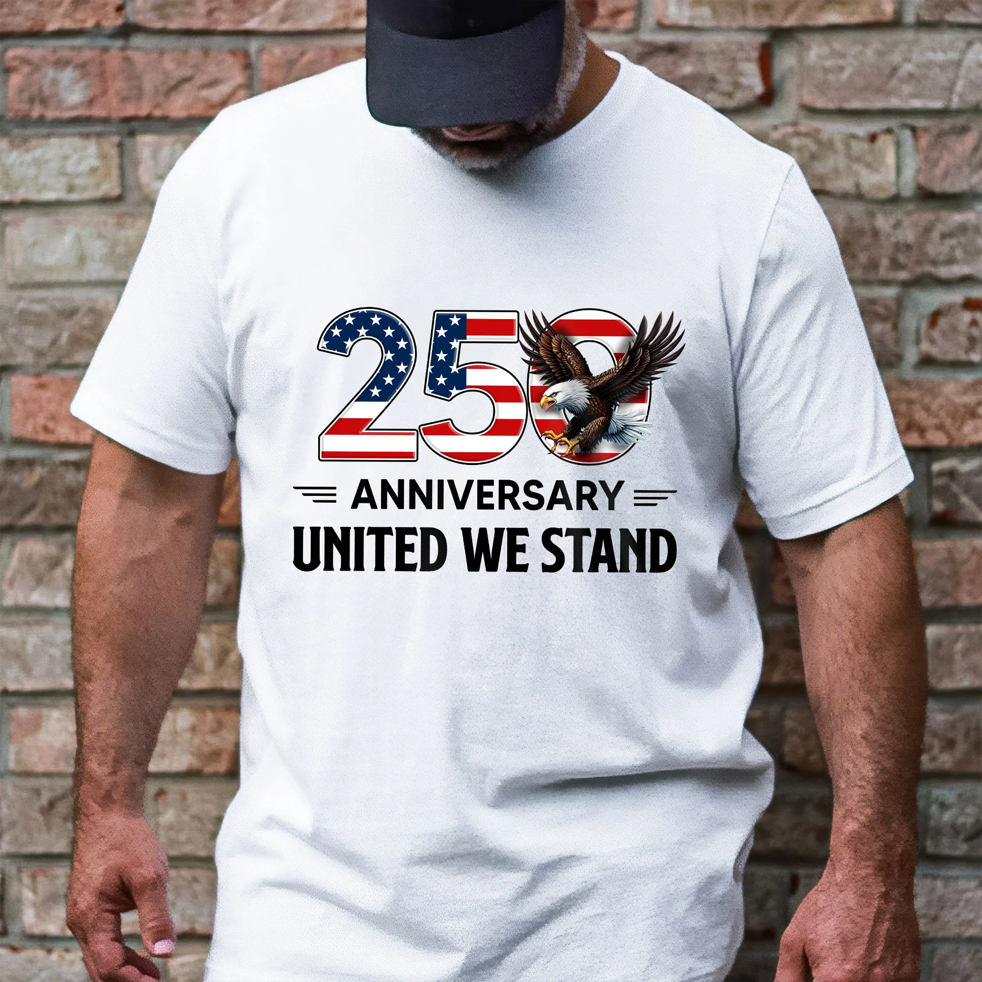 United We Stand T-shirt, 250th Anniversary Semiquincentennial Eagle Shirt