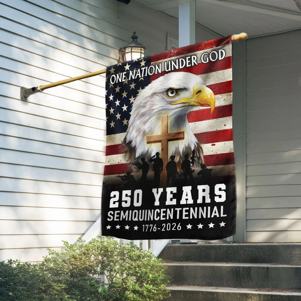 One Nation Under God 1776 2026 Semiquincentennial 250 Years American Flag