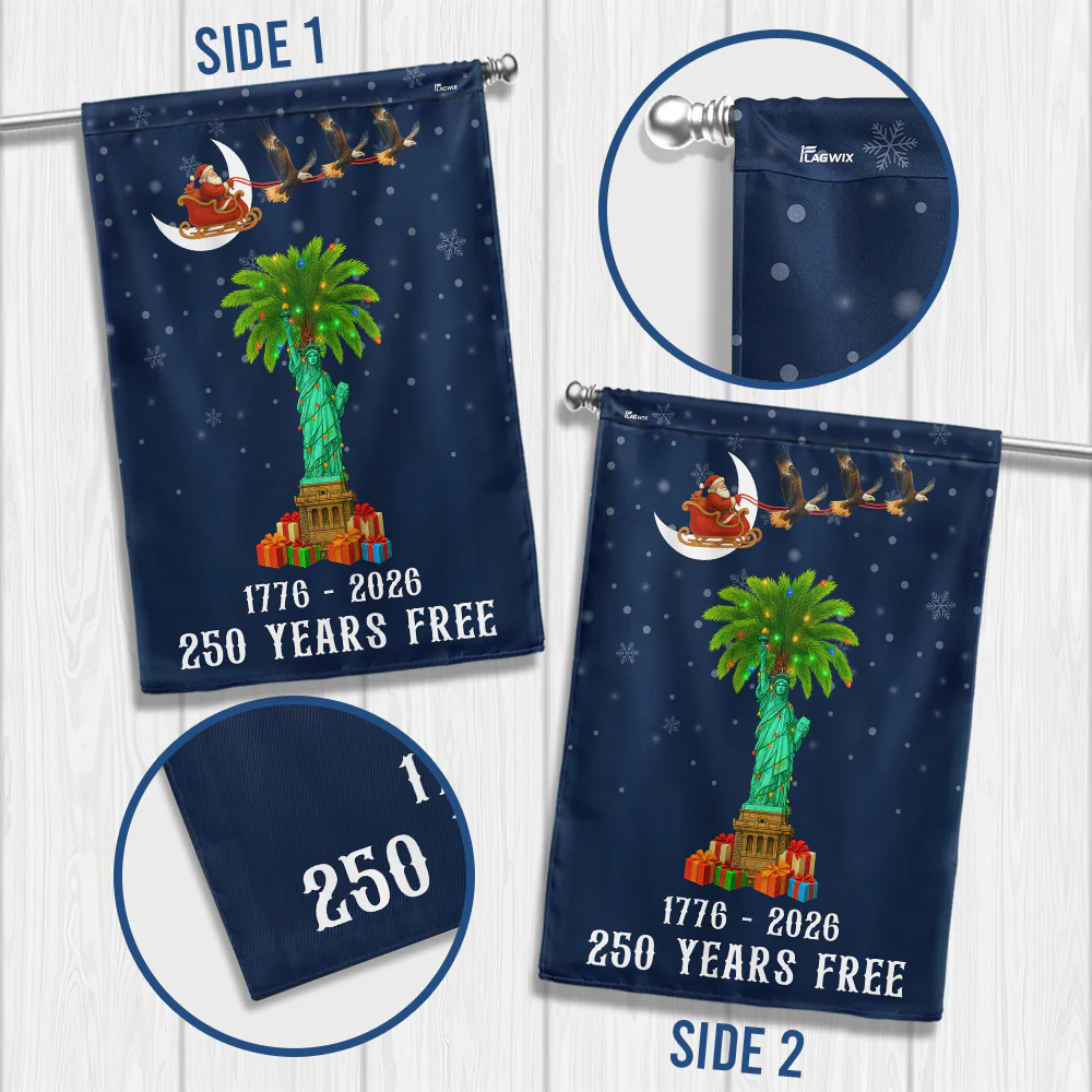 Patriotic Christmas Flag | South Carolina 250th Anniversary 1776–2026