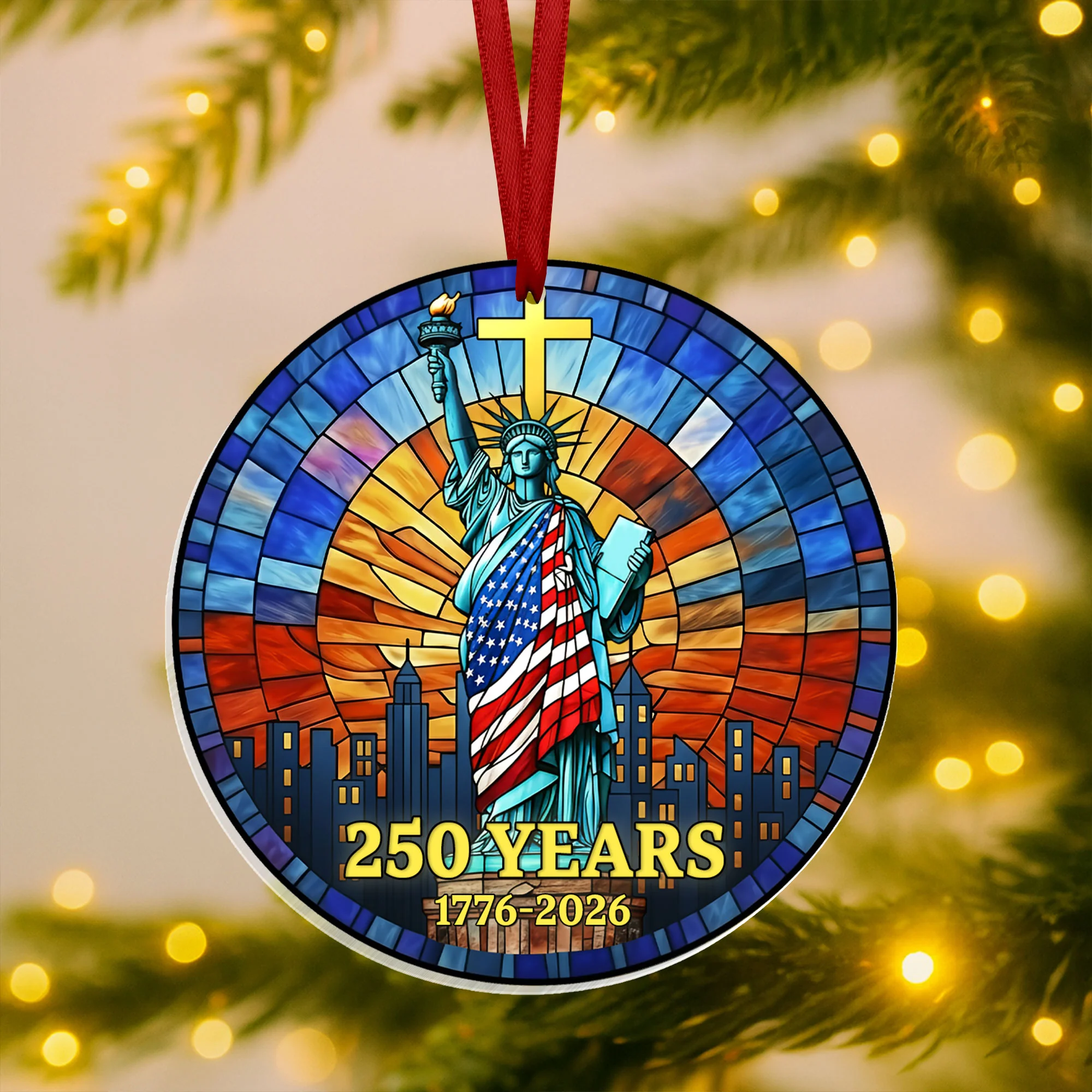 250th Anniversary Patriotic Ornament | Liberty 1776 2026 Independence Day