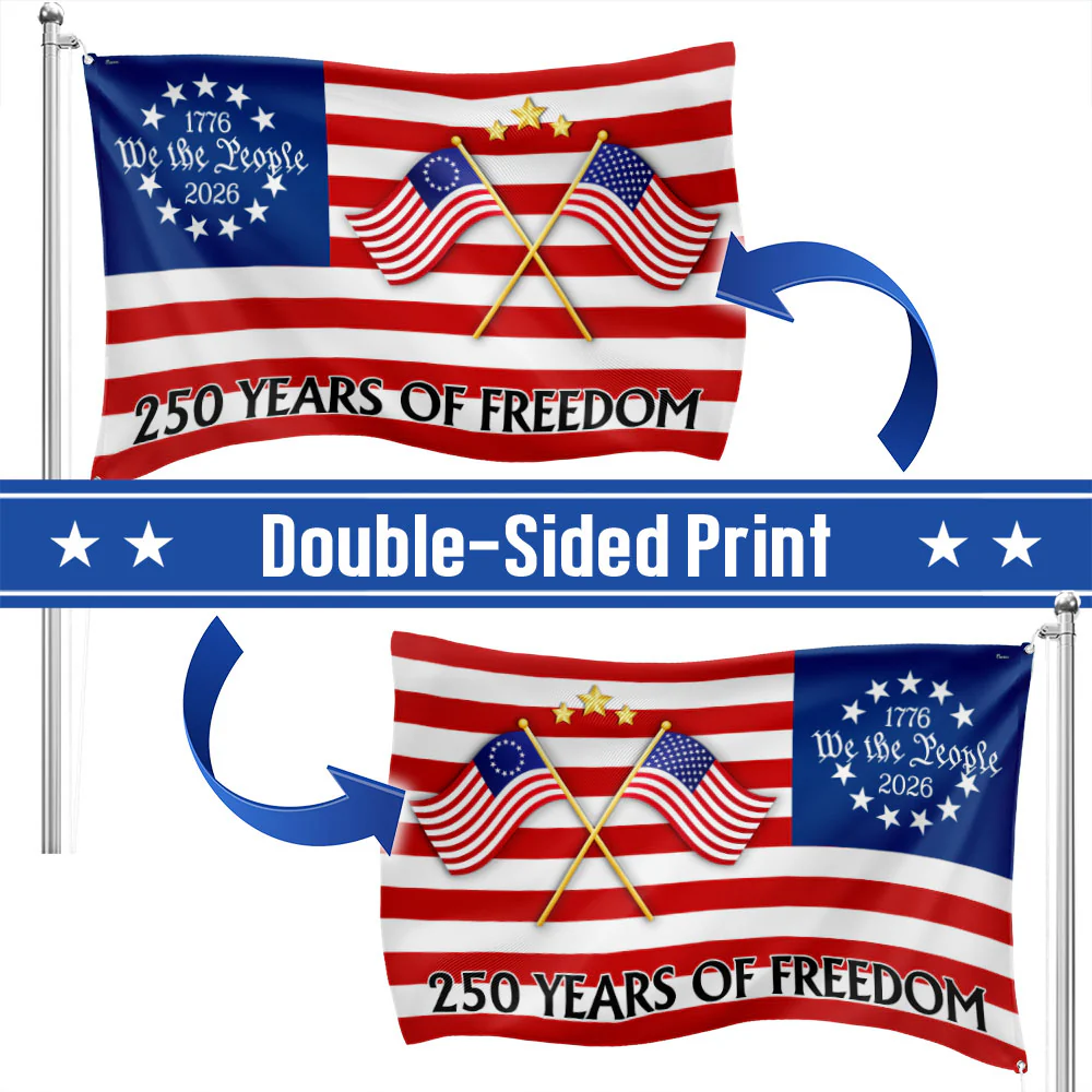 250 Years of Freedom Flag, 250th Anniversary Semiquincentennial US Flag