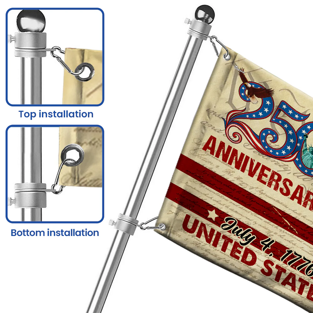 250th Anniversary US Grommet Flag - July 4, 2026 United States of America