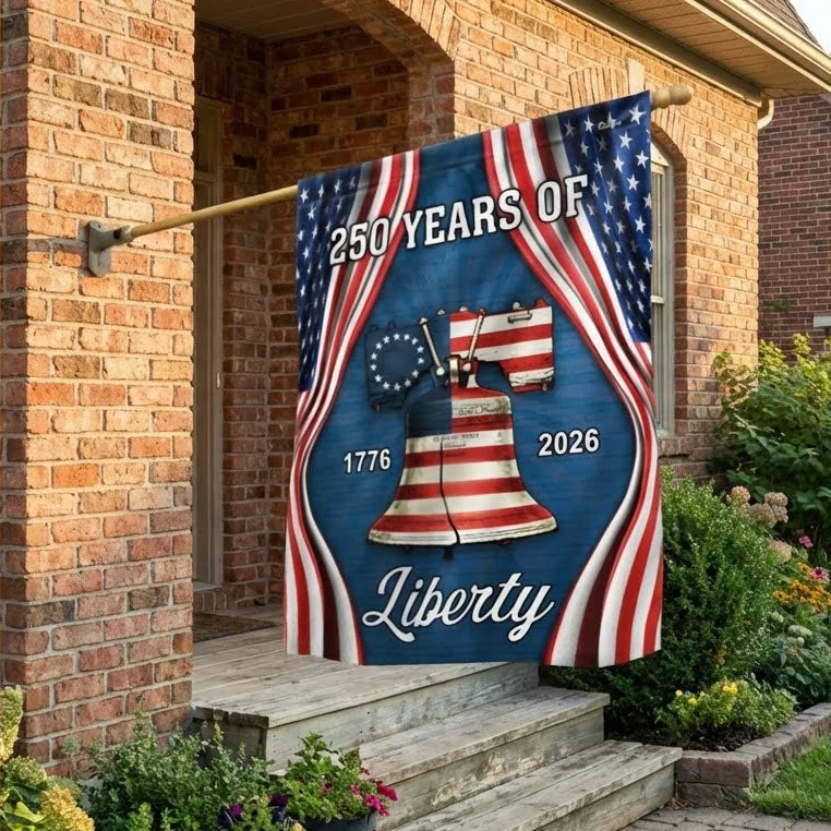 250 Years of Liberty Flag, American Betsy Ross 1776 2026 Patriotic Flag