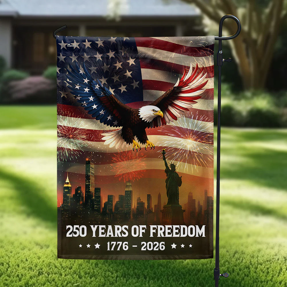 250th Anniversary American Flag | Eagle Statue of Liberty Patriotic Flag
