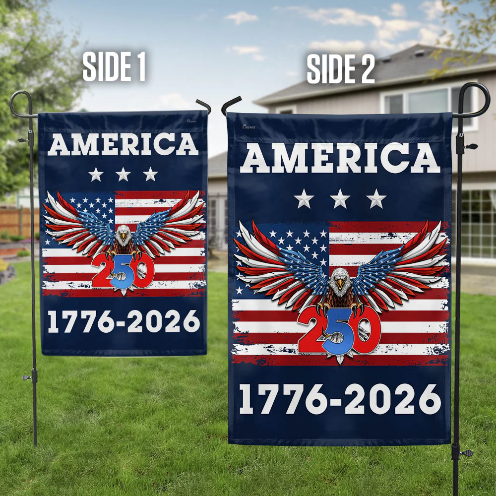America 250th Anniversary United States Semiquincentennial 1776-2026 Patriotic Eagle Flag