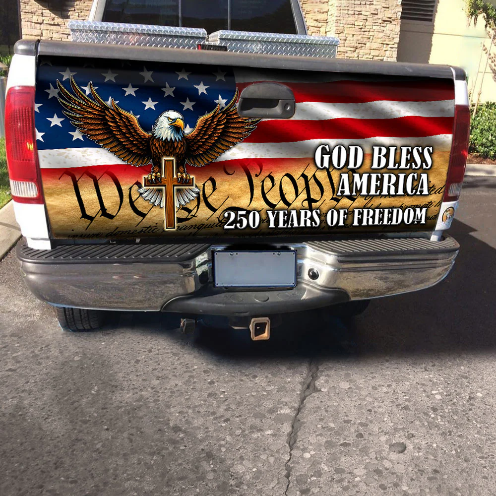 We The People Eagle Patriot 250 Years Truck Tailgate Decal Sticker Wrap