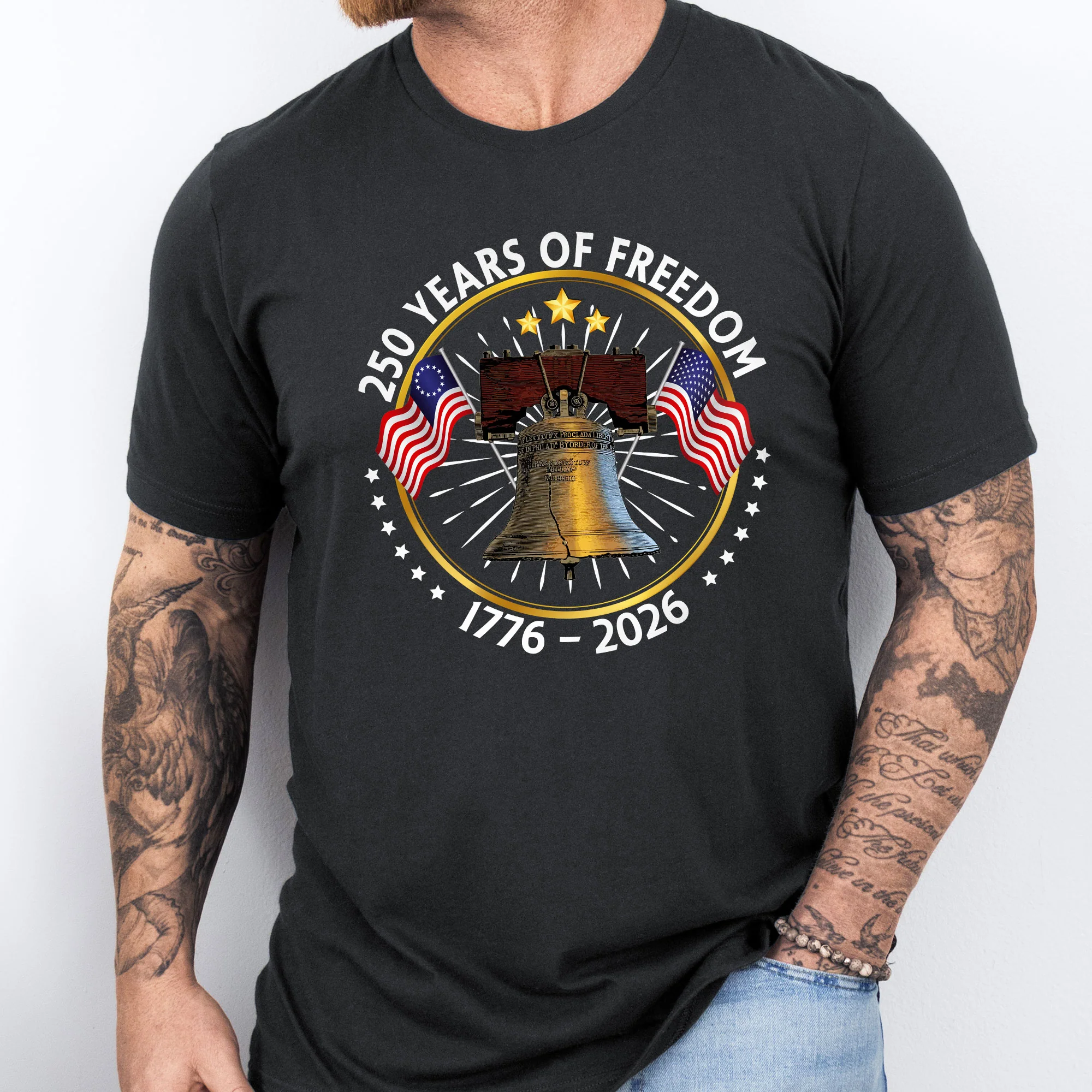 250 Years of Freedom T-shirt | 250th Anniversary with Liberty Shirt