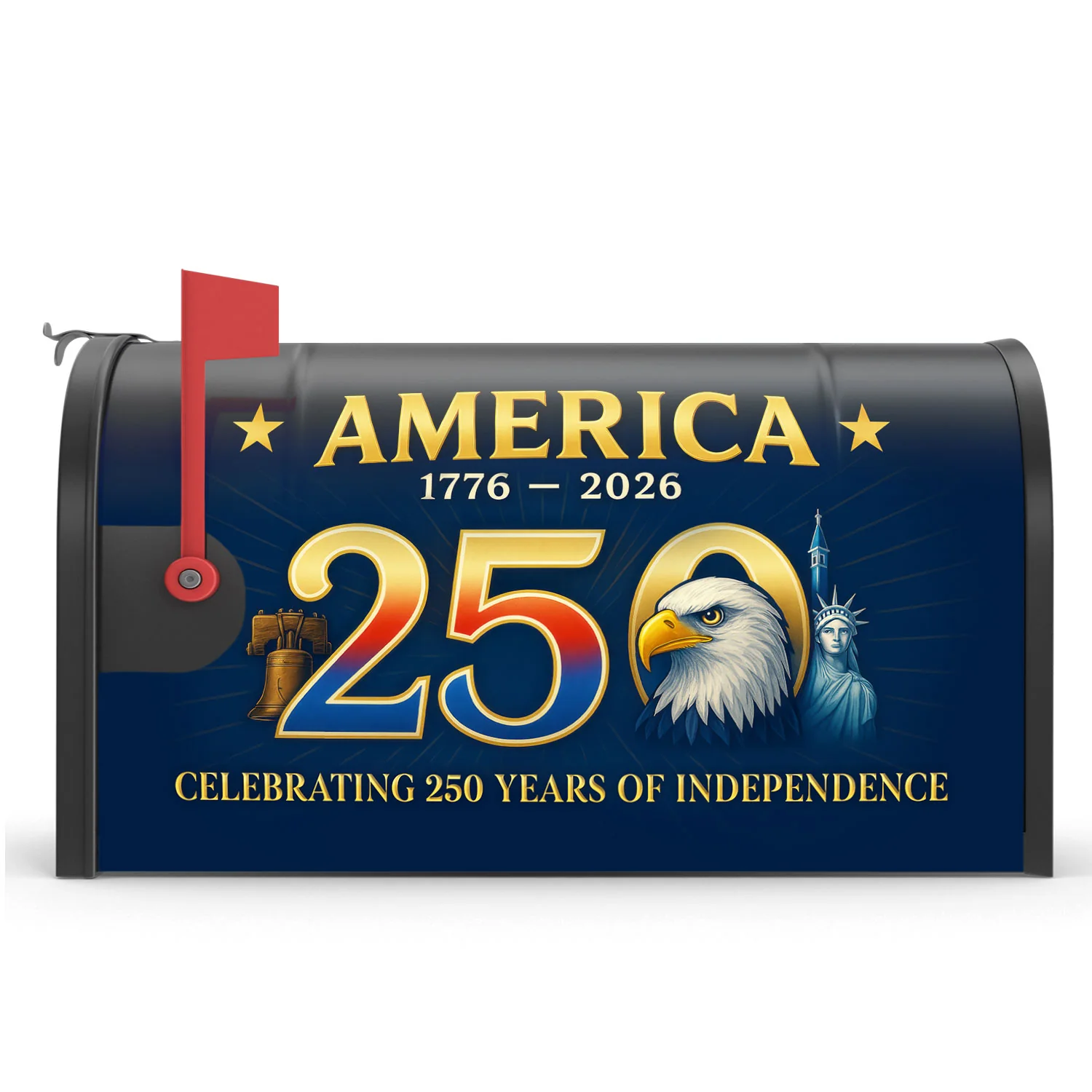 America 250th Anniversary Patriotic Eagle Mailbox Cover for Decoration