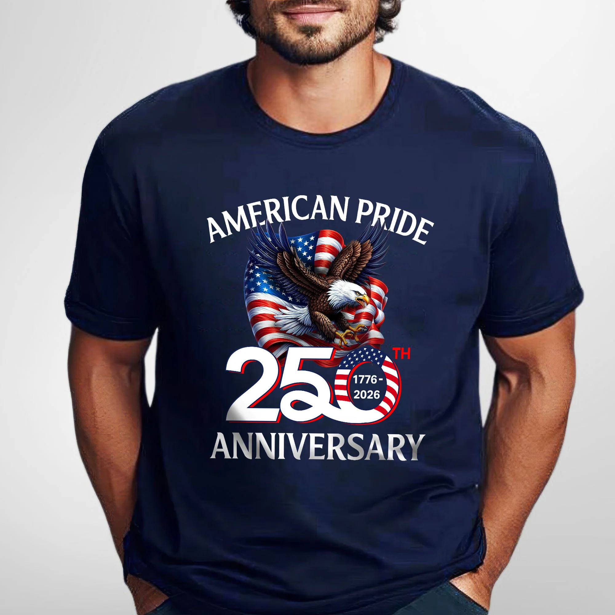 American Pride T-Shirt | Patriotic 250th Anniversary Eagle 1776–2026 Tee