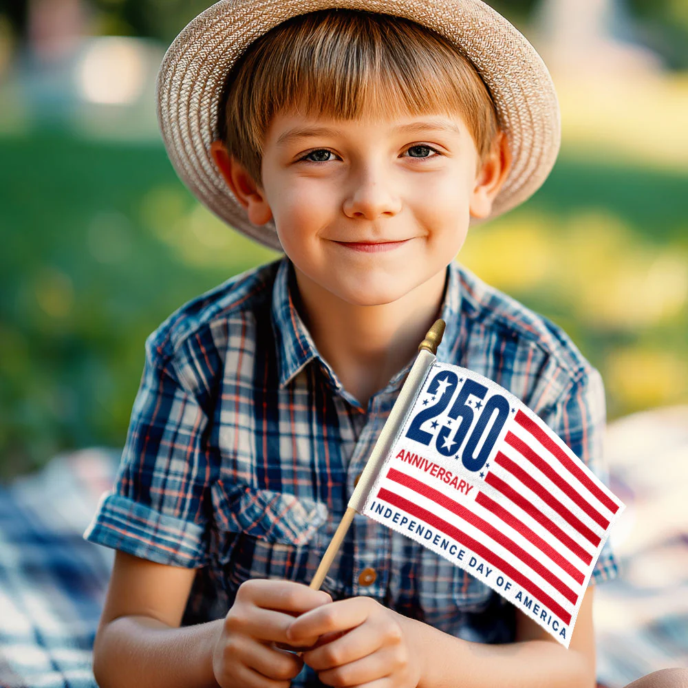 250th Anniversary Independence Day of America Handheld Flag