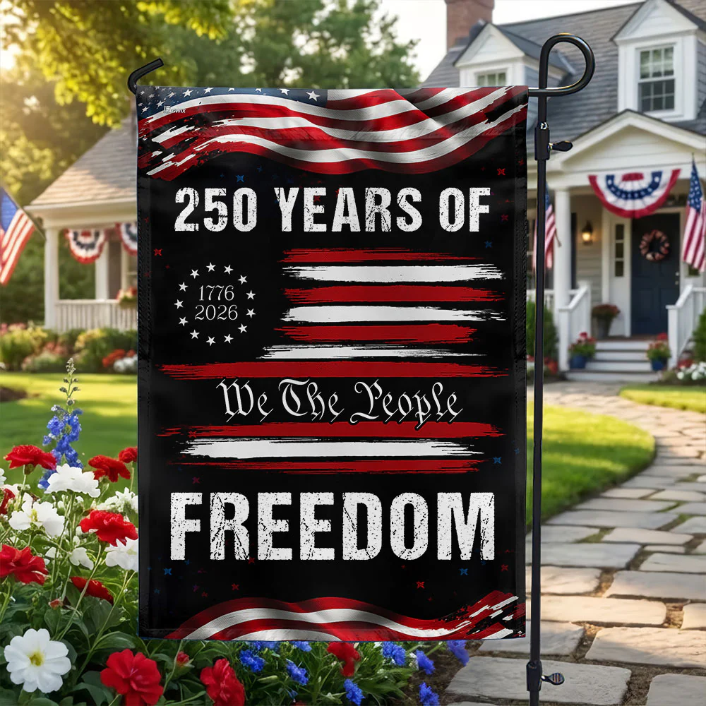 America 250 Years of Freedom 1776 2026 We The People Patriotic Flag