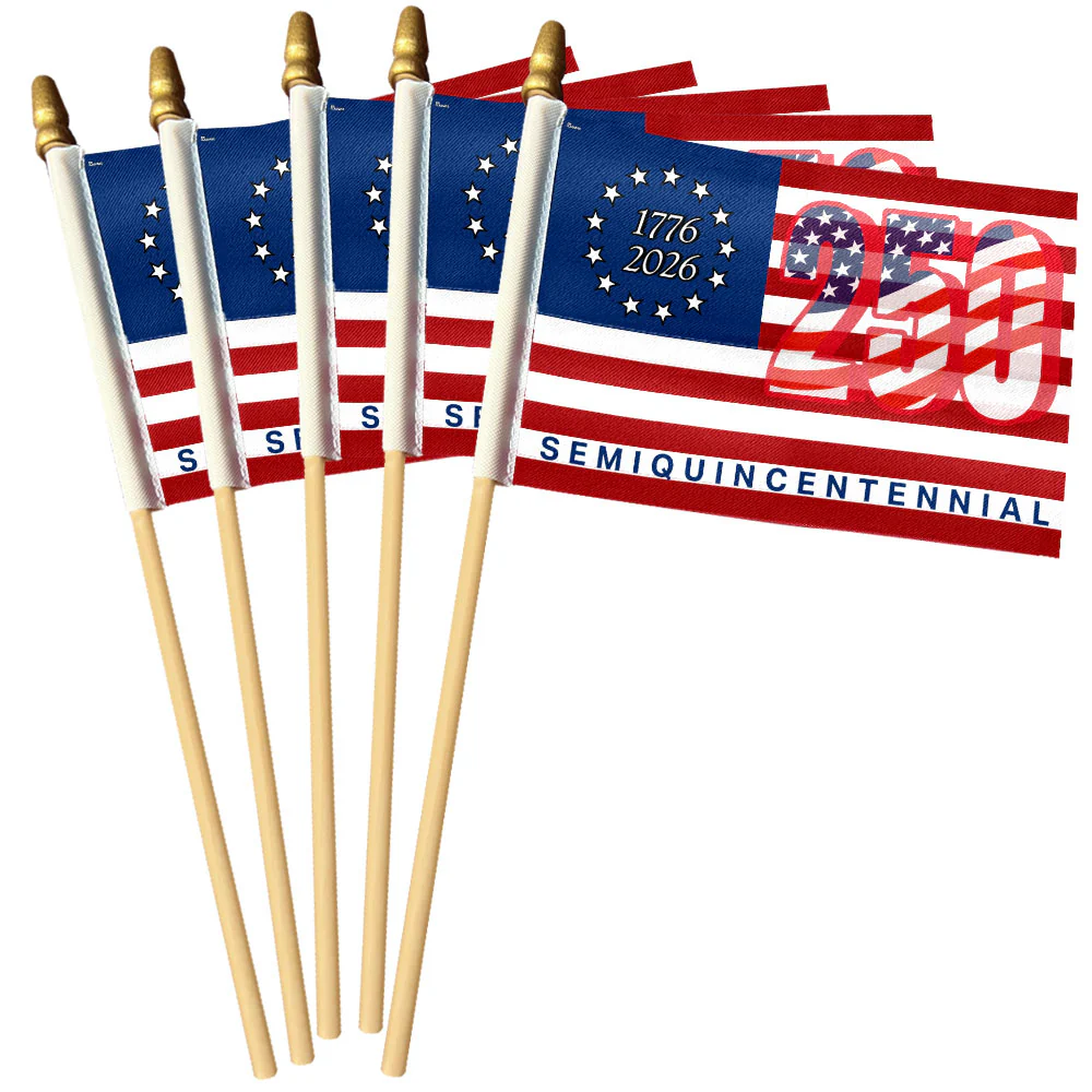 250th Anniversary United States Handheld Flag, Semiquincentennial Flag