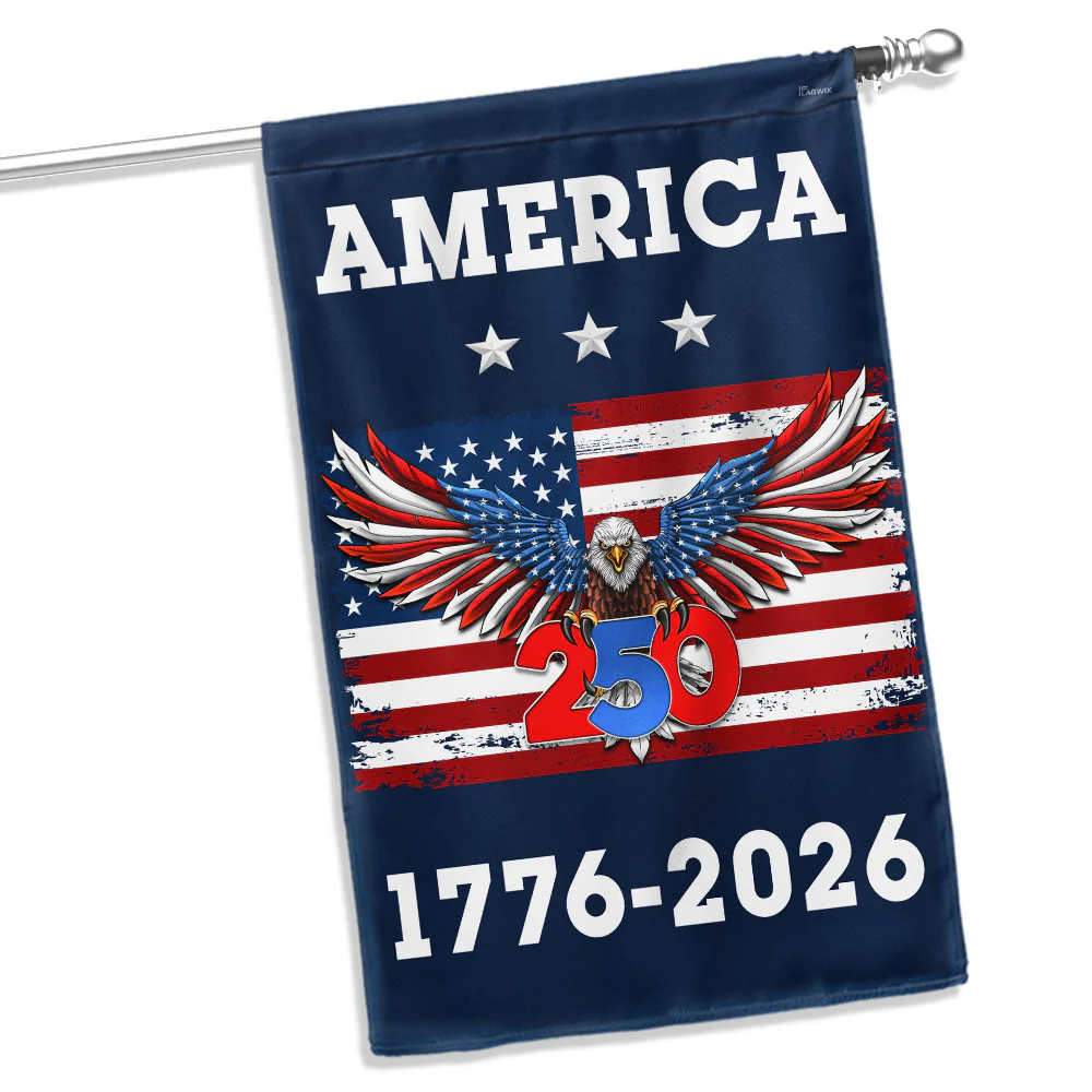 America 250th Anniversary United States Semiquincentennial 1776-2026 Patriotic Eagle Flag