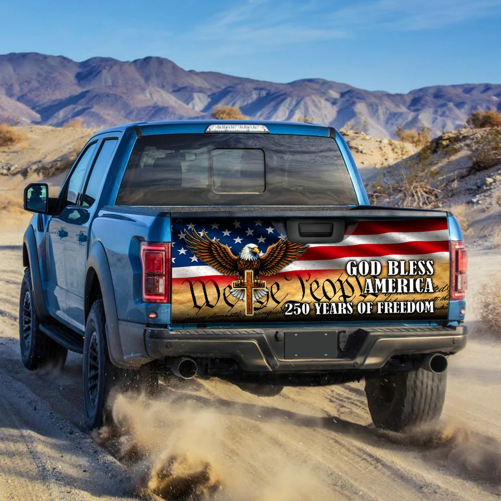 We The People Eagle Patriot 250 Years Truck Tailgate Decal Sticker Wrap