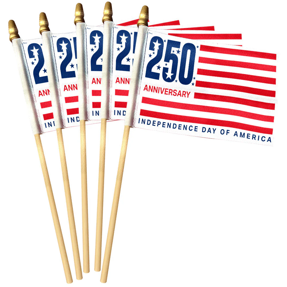 250th Anniversary Independence Day of America Handheld Flag