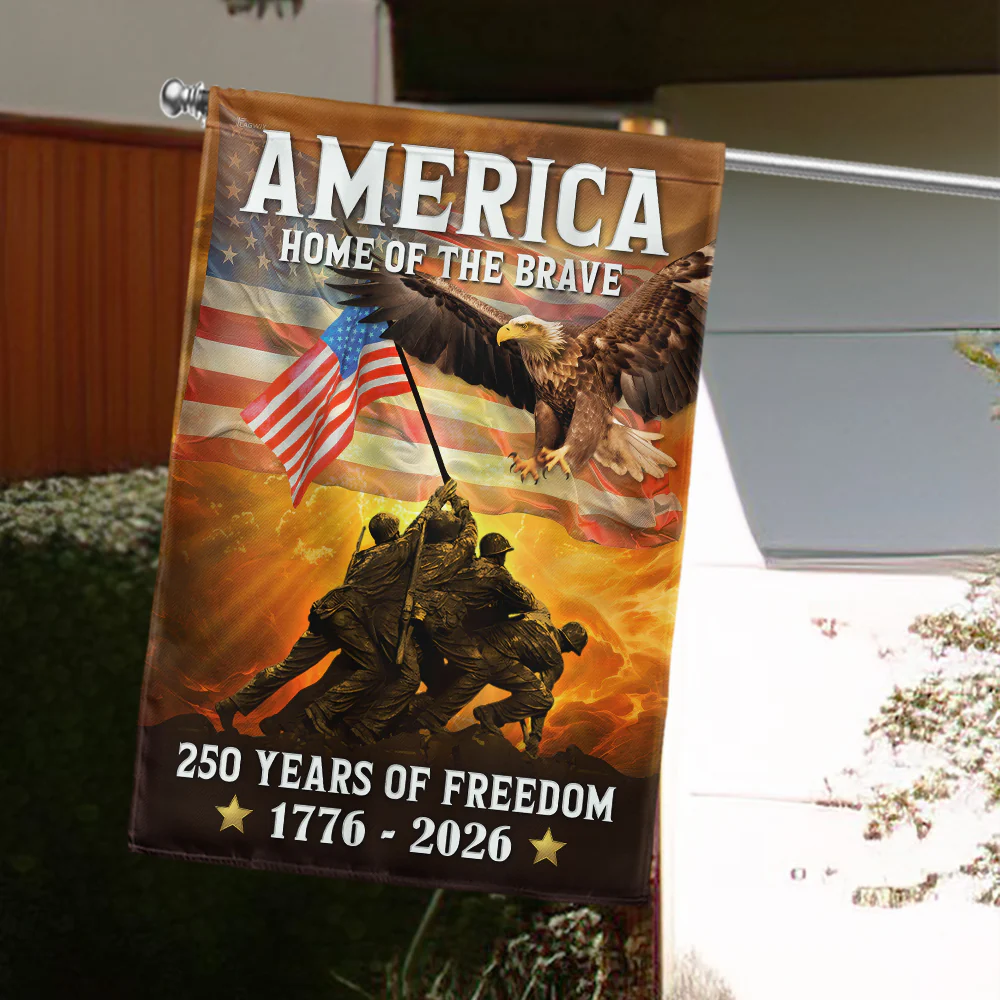 American Flag | 250th Anniversary Double Sided Canvas Flag for Patriotic Holidays 1776-2026