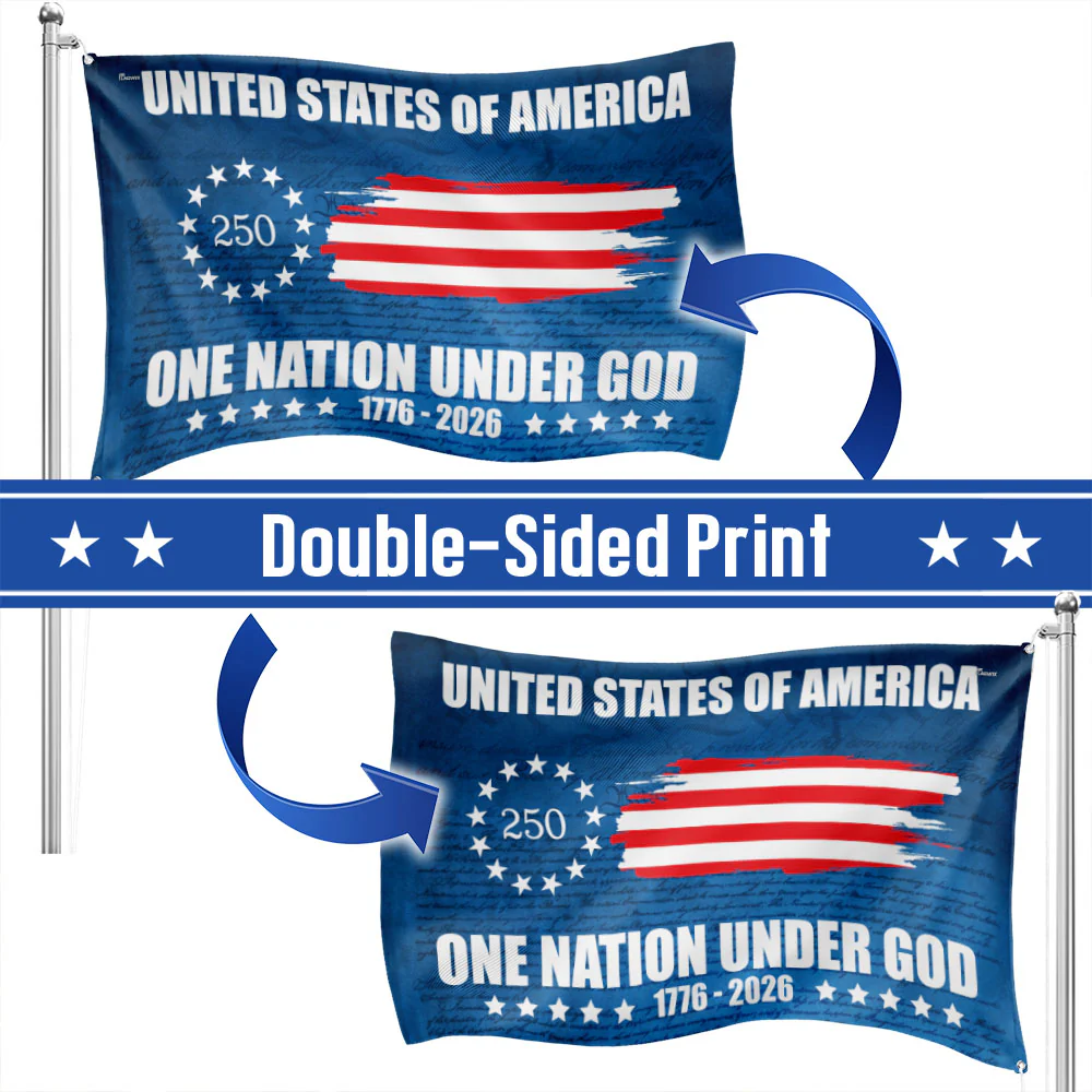 250th of American Flag | One Nation Under God Betsy Ross Grommet Flag
