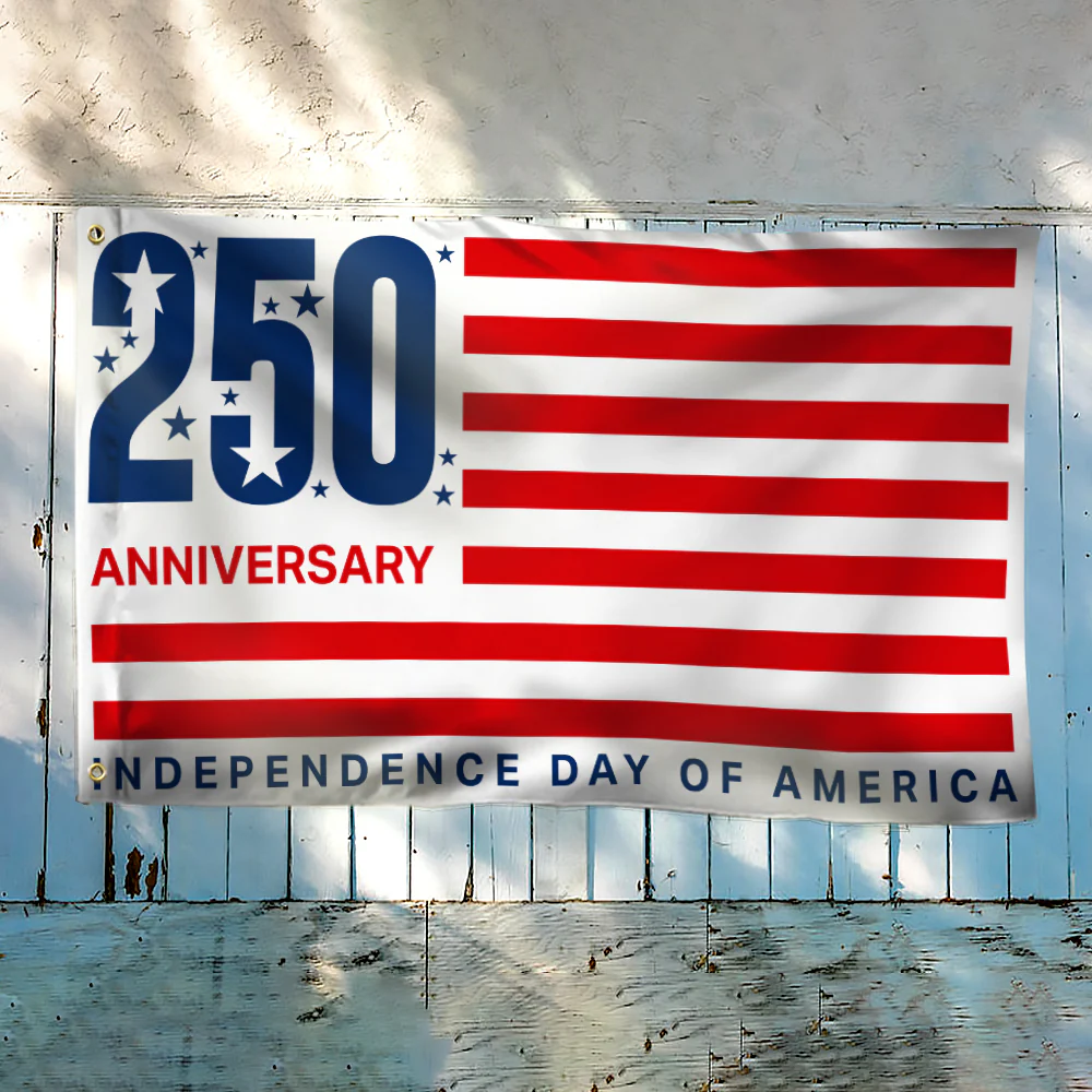American Flag - 250 Anniversary Independence Day of America 4th Of july Grommet Flag