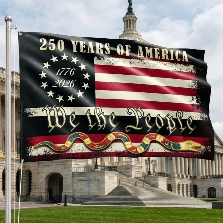 We The People 1776 2026 Flag, 250 Years of American Heritage Patriotic