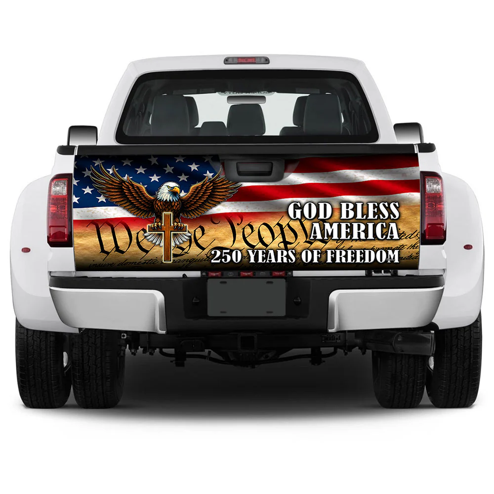 We The People Eagle Patriot 250 Years Truck Tailgate Decal Sticker Wrap