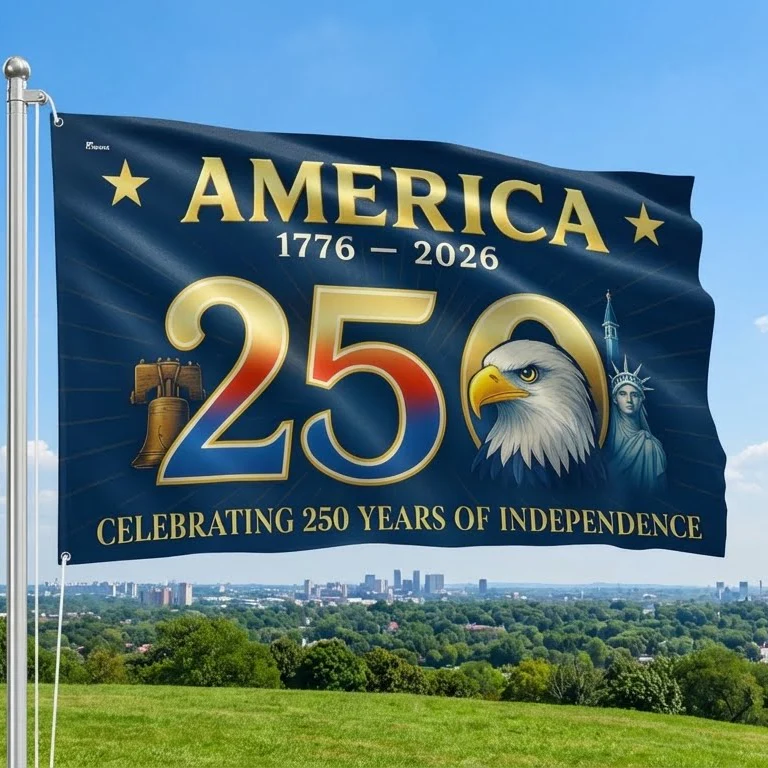 American Flag - America 250th Anniversary Grommet Flag for Patriotic Decor