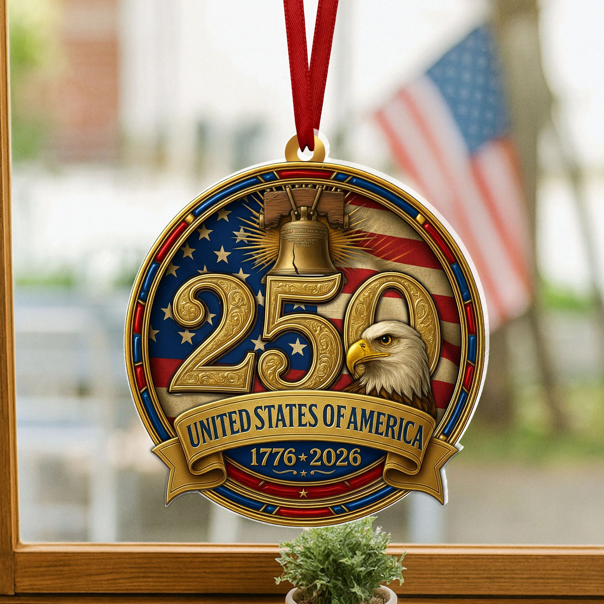 United States of America 250 Years Ornament | Patriotic Independence Day