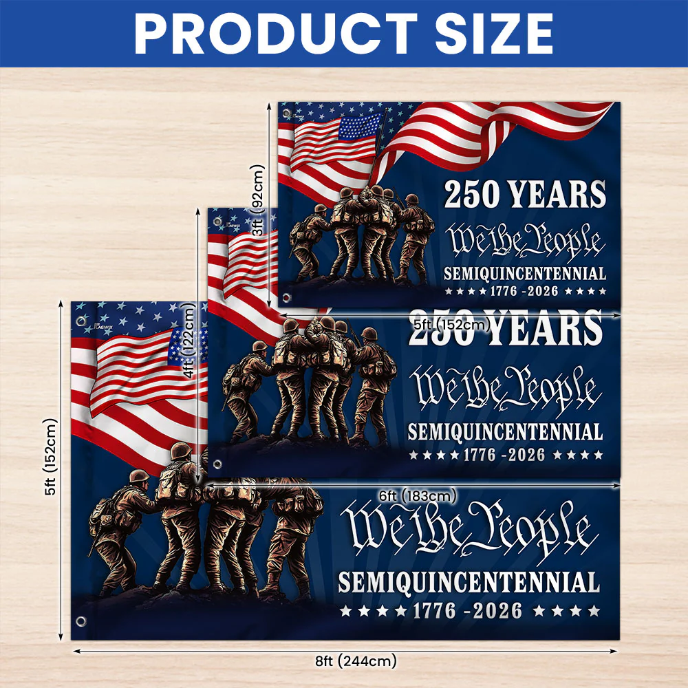 American Flag, 250 Years We The People Semiquincentennial Grommet Flag