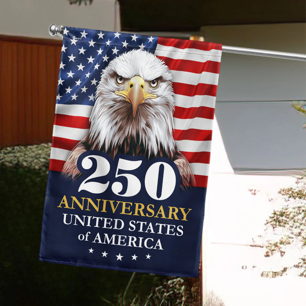 American Flag - 250 Anniversary 1776 2026 United States Of America Patriotic Eagle