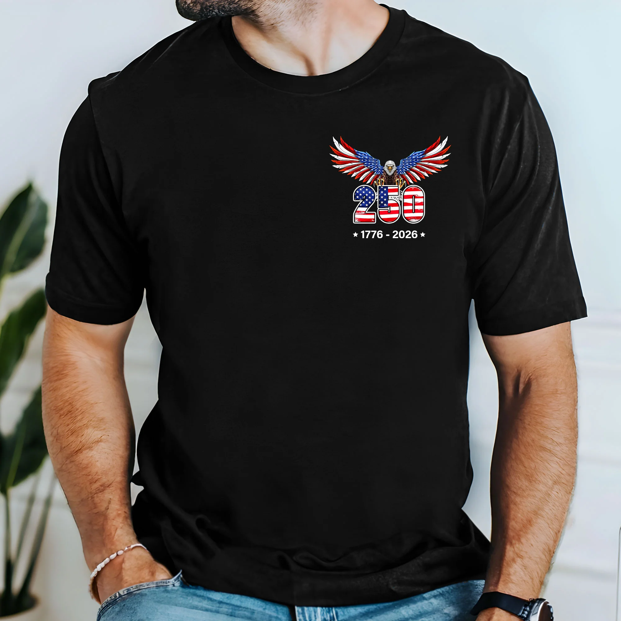 250 Years of Freedom T-Shirt | 1776–2026 American Flag Patriotic Tee
