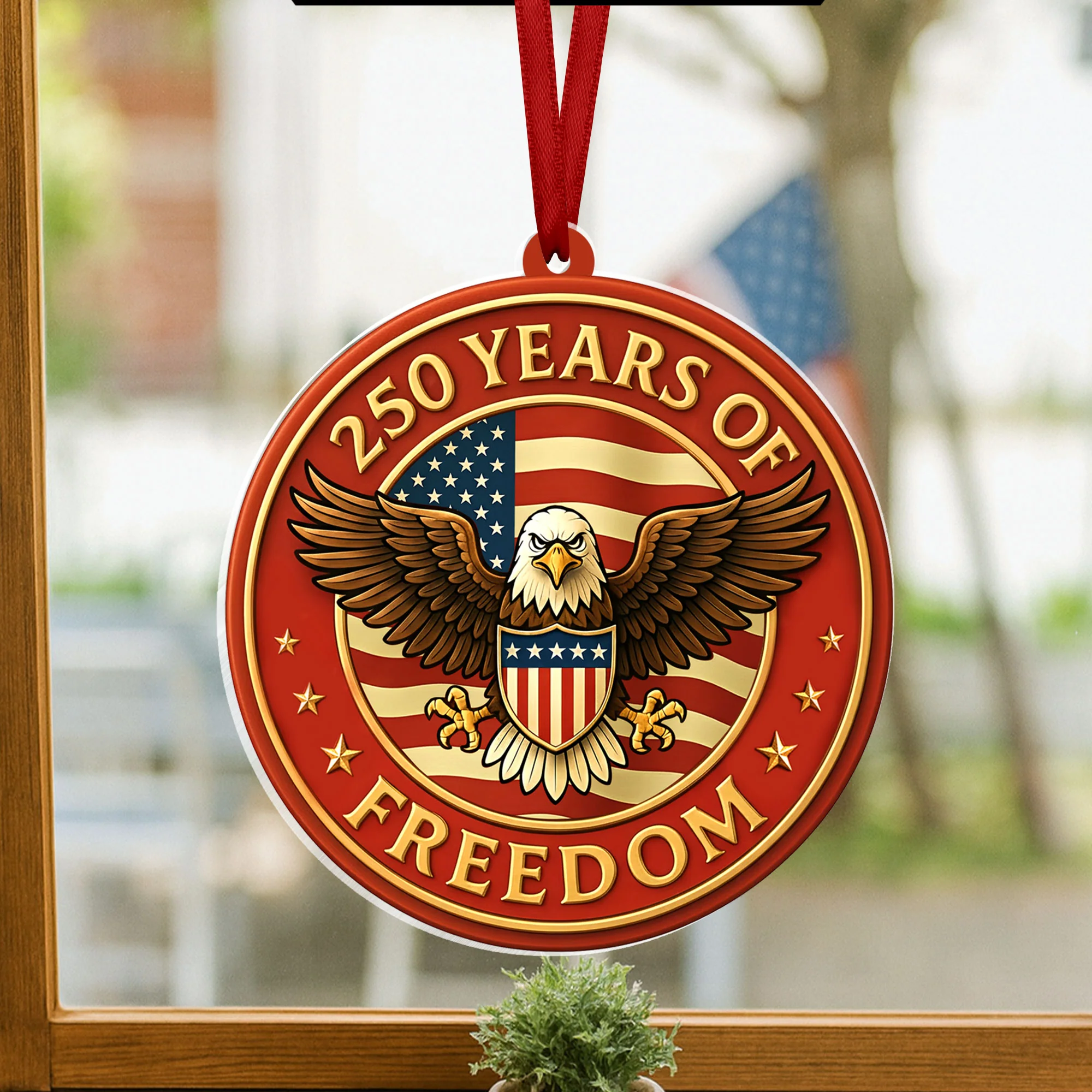 250 Years of Freedom Ornament, American Independence Day Decoration