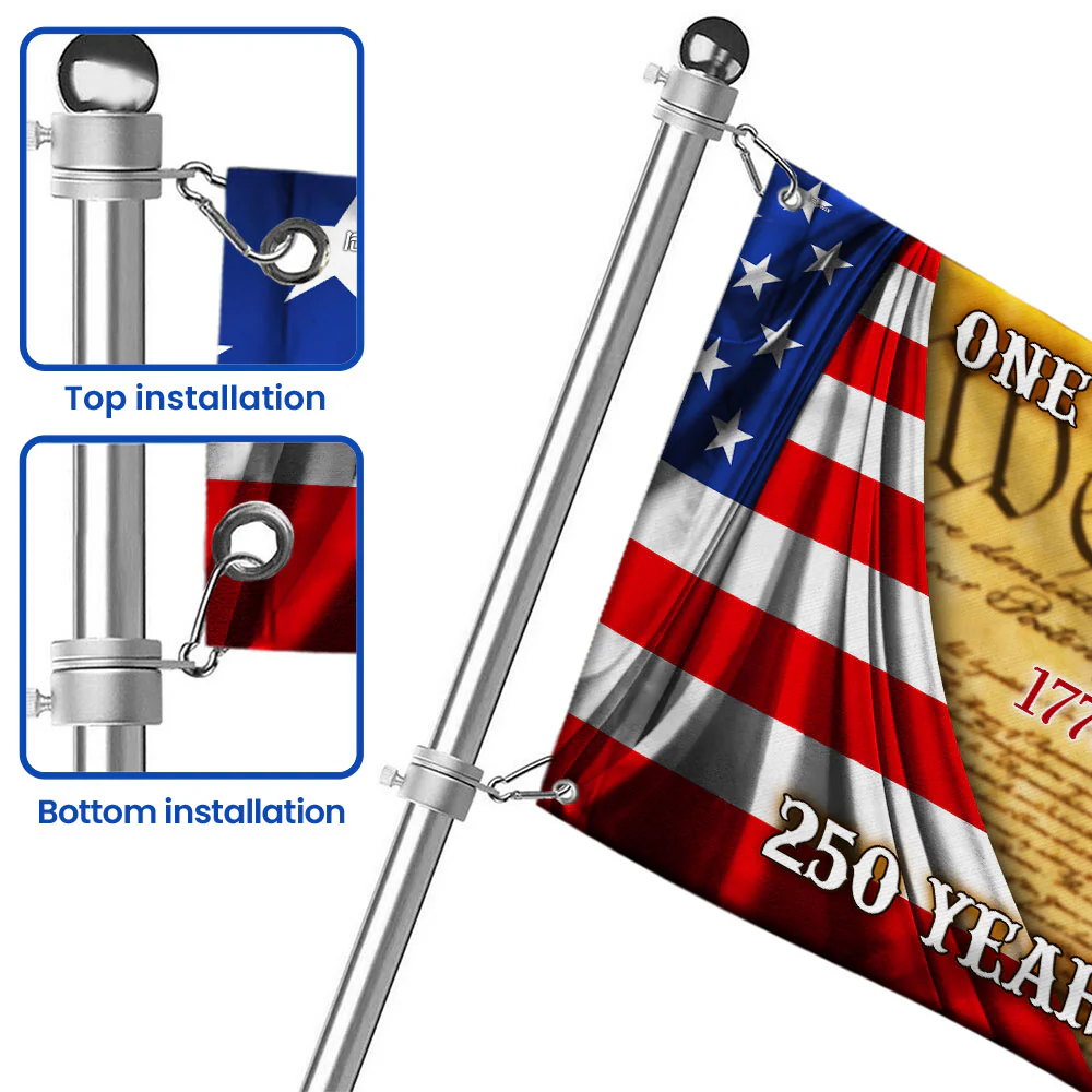 One Nation Under God, 250 Years Of Blessing American Grommet Flag