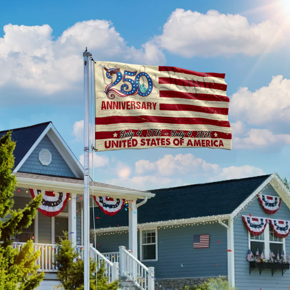 250th Anniversary US Grommet Flag - July 4, 2026 United States of America