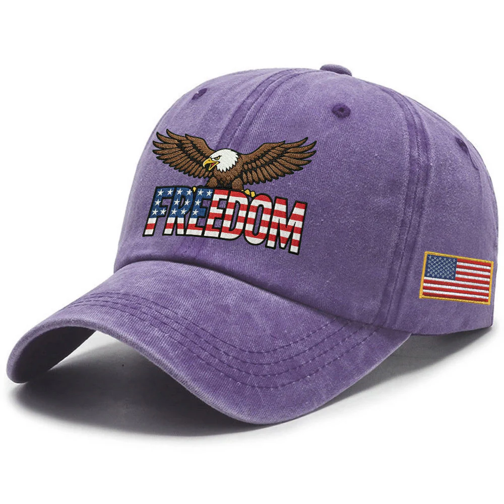 250 Years of Freedom Washed Cap | Patriot Eagle Embroidered Cap