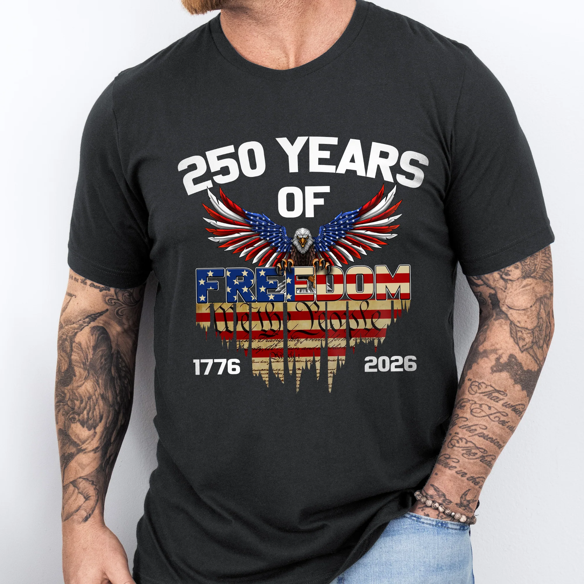 250 Years of Freedom T-shirt - We The People Patriotic Eagle Shirt